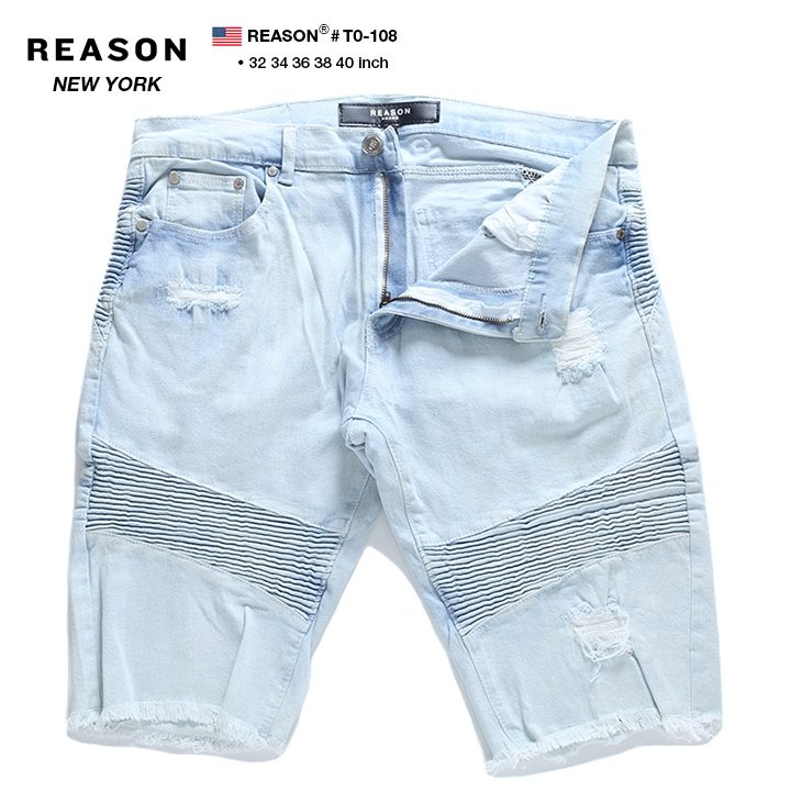 REASON デニム ジーンズ メンズ レディース 春夏秋冬用 インディゴ