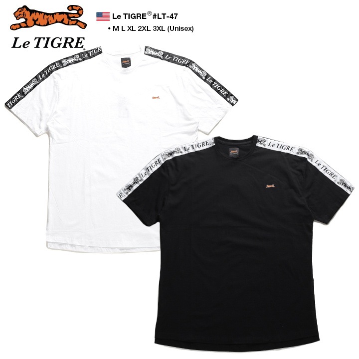 ルティグレ Le TIGRE Tシャツ 半袖 シンプル メンズ 白 黒 M L XL 2L
