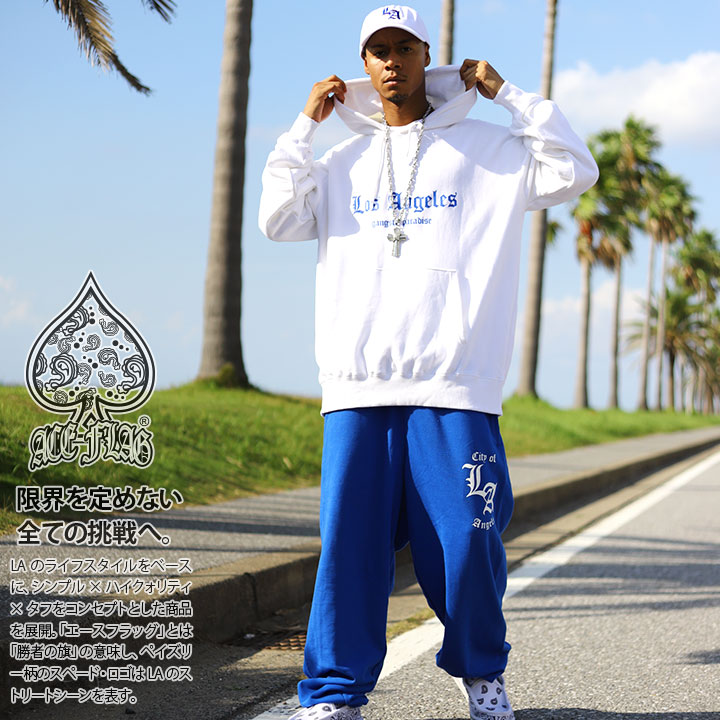 bboy セットアップ！　専用 ACE FLAG 上下セット 長袖 ブランド スケボー メンズ 白 大きい