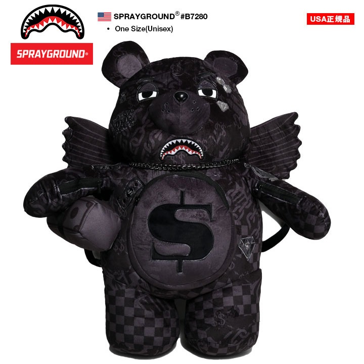 【希少】　美品 Spray ground スプレーグラウンド クマ　リュック SPRAY GROUND スプレーグラウンド ぬいぐるみリュック FUR