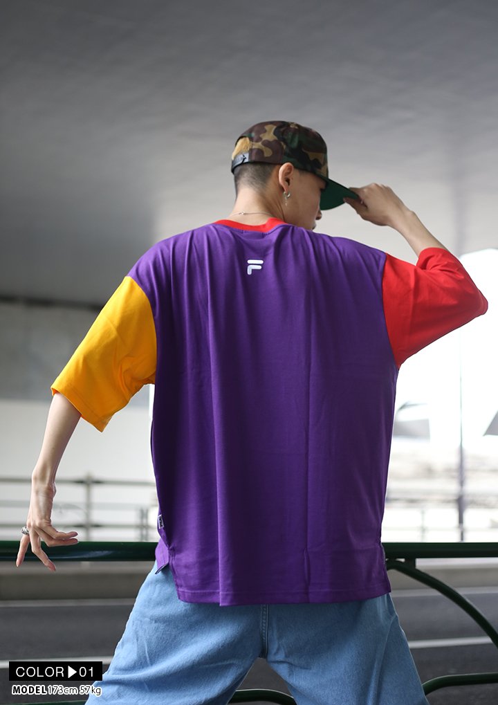FILA heritage T����� Ⱦµ ��� ��ǥ����� �ղ��� ��2�� �礭�������� �ӥå����륨�å� �ե��� �إ�ơ��� ������� ���ä����� �ݥ��å��դ� ���쥤�������顼 ���� �ɽ� ���� ���ݡ��� ���� b�� HIPHOP ���ȥ꡼�ȷ� �ϥ� �֥��� ��FM9615