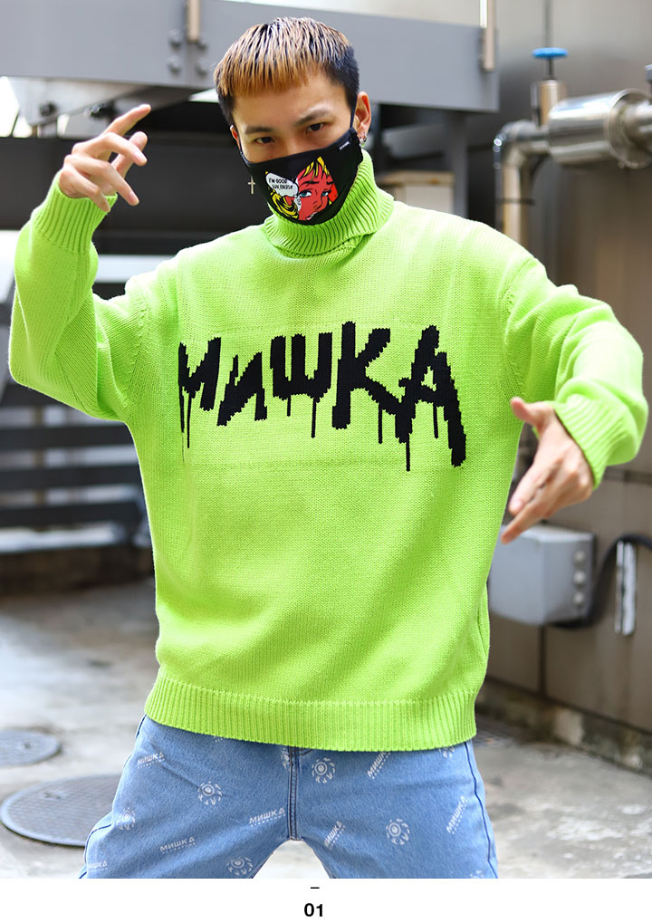 MISHKA �˥å� Ĺµ ��� ��ǥ����� �ս����� �ָ��� �� M-L �ߥ��� �������� ���ä����� ������� �����ȥ�ͥå� �ͥ��� KEEPWATCH �����ץ����å� b�� �ҥåץۥå� ���ȥ꡼�ȷ� �ե��å���� ���ե� MAW200377