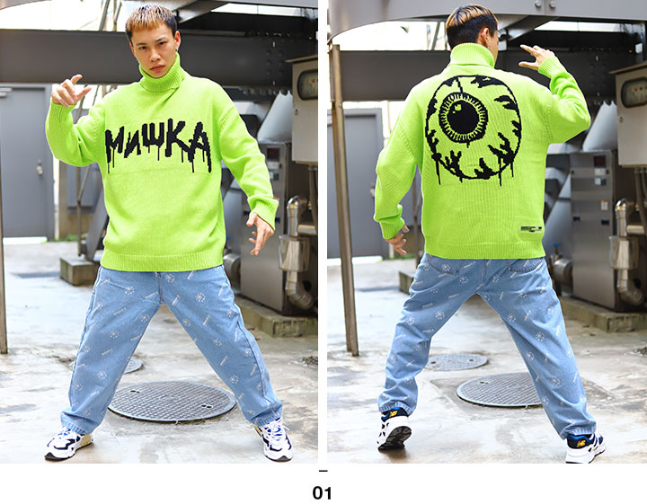 MISHKA �˥å� Ĺµ ��� ��ǥ����� �ս����� �ָ��� �� M-L �ߥ��� �������� ���ä����� ������� �����ȥ�ͥå� �ͥ��� KEEPWATCH �����ץ����å� b�� �ҥåץۥå� ���ȥ꡼�ȷ� �ե��å���� ���ե� MAW200377
