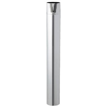 ステンレス 直筒 φ110mm 【ハゼ折り煙突】 | ハゼ折り煙突（シングル