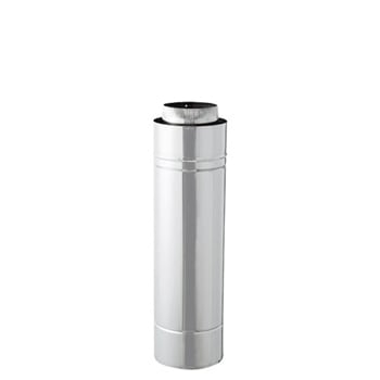二重 ステンレス 直筒L600 φ120mm 【ハゼ折り煙突】 | ハゼ折り 二重 ステンレス 直筒L600 φ120mm 【ハゼ折り煙突】 | ハゼ折り