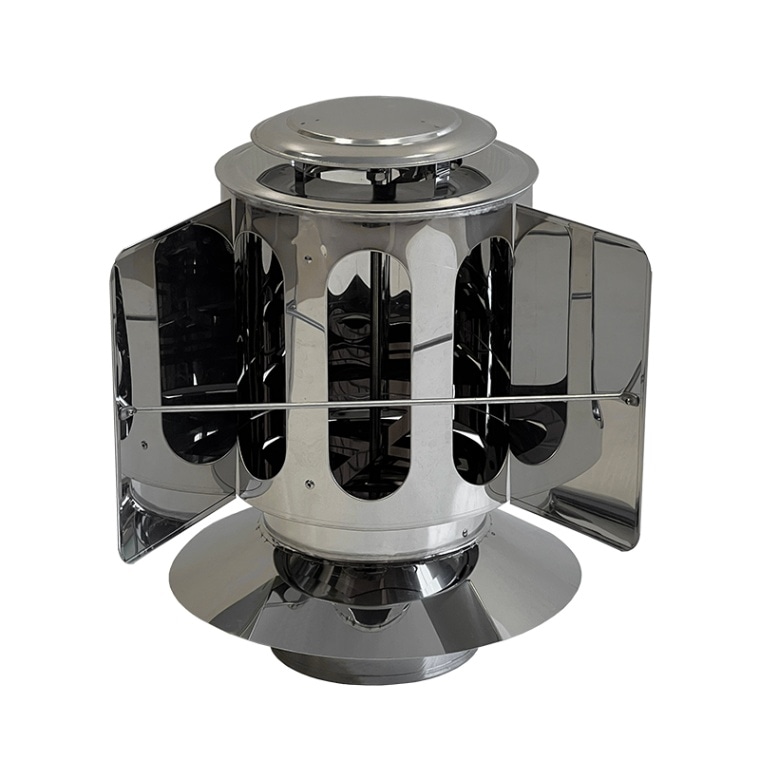 ステンレス ウエザートップ φ120mm 【ハゼ折り煙突】 | ハゼ折り煙突