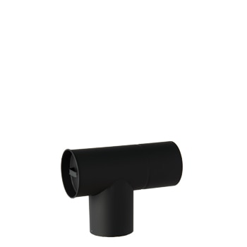 黒耐熱 ステンレス スーパー T曲 φ120mm 【溶接煙突】 | 【黒