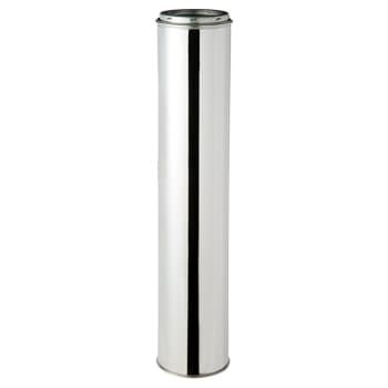 直筒煙突 18本セット(径100,106,120mm6本づつ) 二重断熱 直筒1000L φ120mm 【溶接煙突】 | 【中国製】溶接煙突