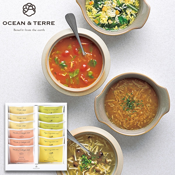 OCEAN & TERRE オーシャンテール ぷかふぐ最中味噌汁セット 【約3～5