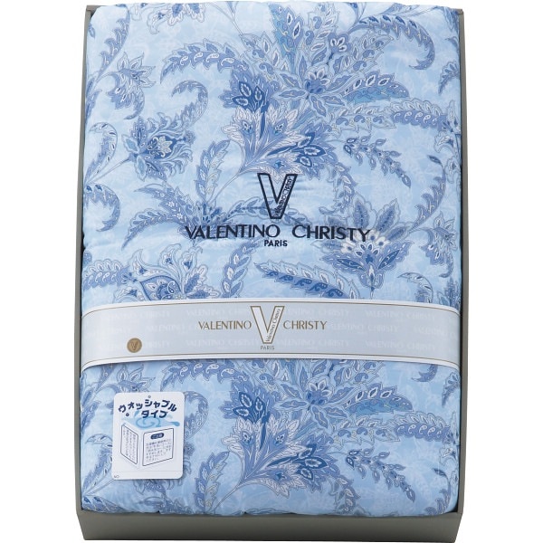 未使用【羽毛肌掛け布団】ANTONIO VALENTINO 日本製 ギフト品 ヴァレンティノ・クリスティー ウォッシャブル肌掛けふとん VCF