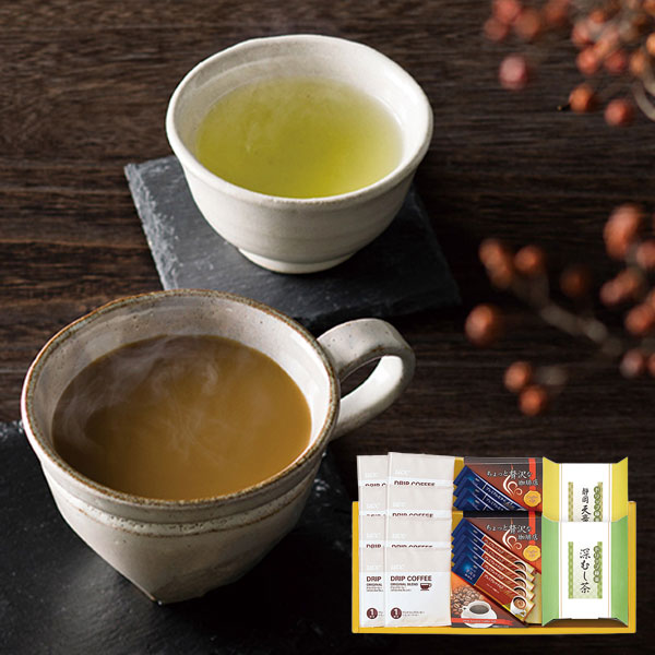 AGF・UCCコーヒー・ドリップ緑茶詰合せ ADB-40 【送料無料】 【約5～7