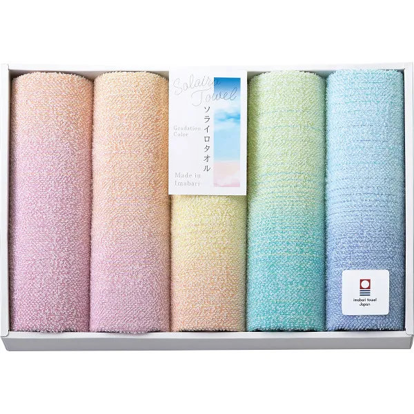 ソライロタオル フェイスタオル5枚セット SO5065 【送料無料