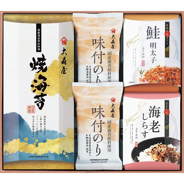 大森屋 海の幸詰合せ OYR-BEK 【送料無料】 ◇ | 食品ギフト,海苔