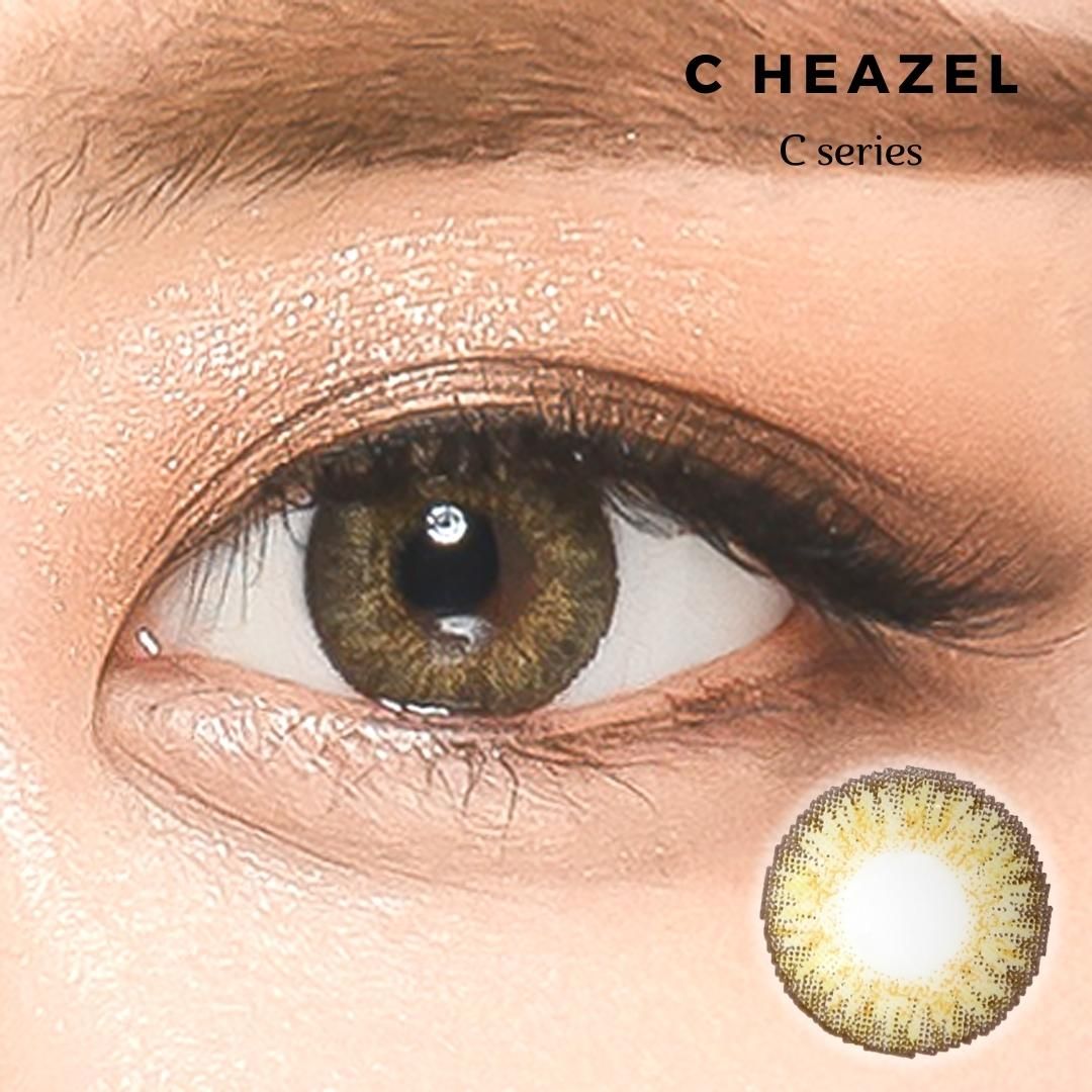 シーピュアヘーゼル C PURE HEAZEL｜ノーマルサイズ/１年カラコン/～-8.00