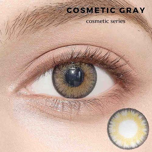 コスメティックグレー　Cosmetic Gray｜ハーフグレーカラコン｜6ヶ月～1年/～－10.00