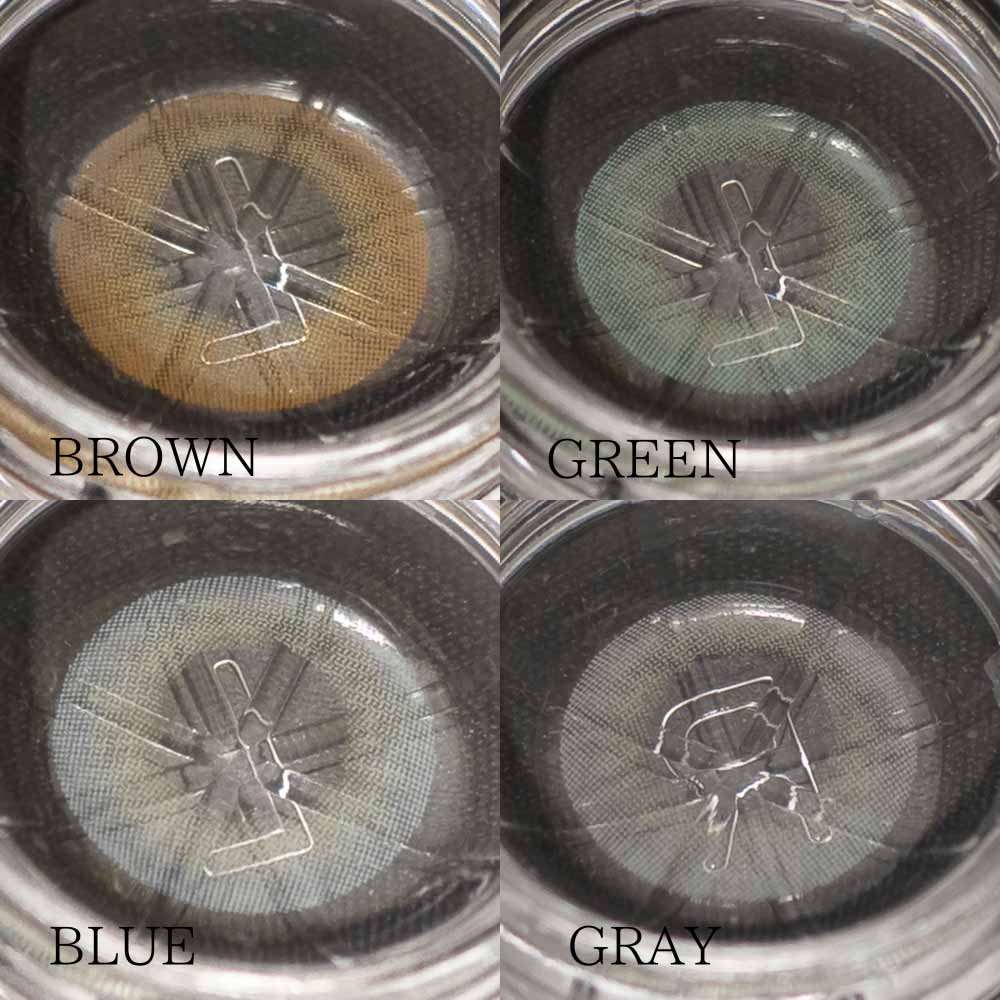 ホログレー HOLO GRAY|フチなしシンプルカラコン|1年/~-8.00