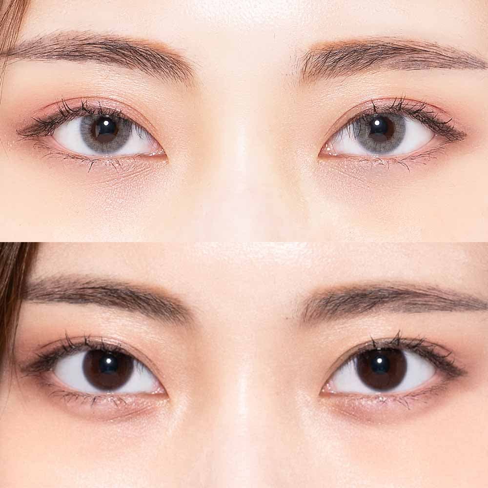 ホログレー HOLO GRAY|フチなしシンプルカラコン|1年/~-8.00