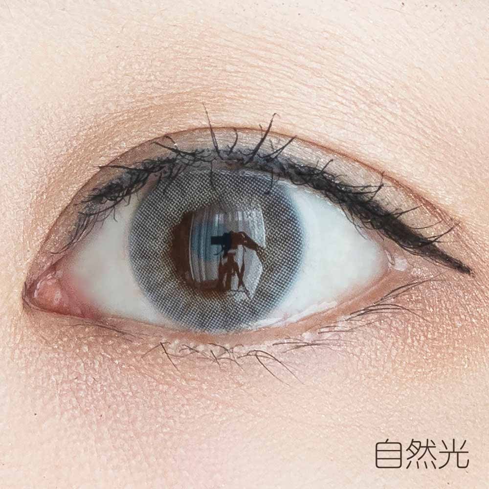 ホログレー HOLO GRAY|フチなしシンプルカラコン|1年/~-8.00