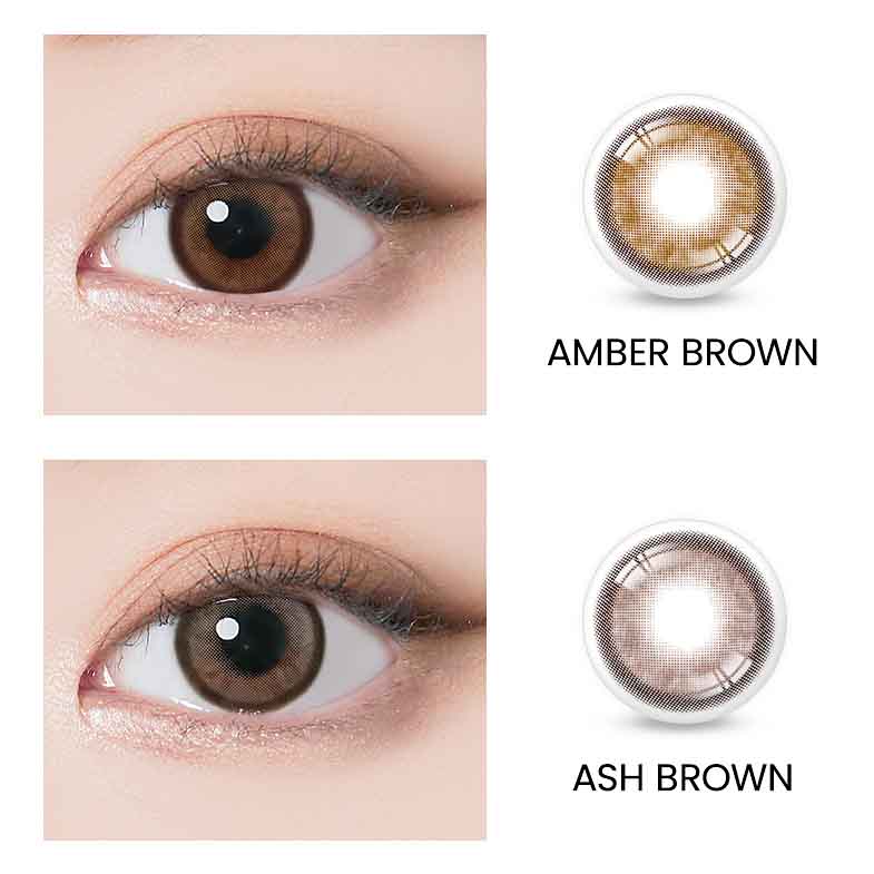 オリアナモルトンアッシュブラウン ｜6ヶ月～1年｜ORIANA MOLTON ASH BROWN アイシャカラコンI-SHA　～－8.00/2枚入り