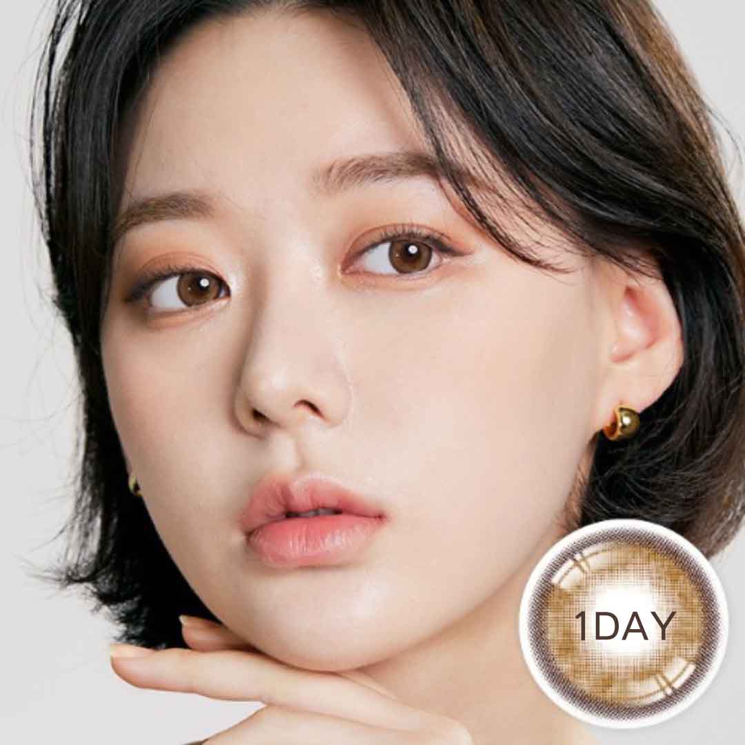 オリアナモルトンアンバーブラウン ORIANA MOLTON AMBER BROWN アイシャカラコンI-SHA　 【１DAY/使い捨て】～－8.00/10枚入