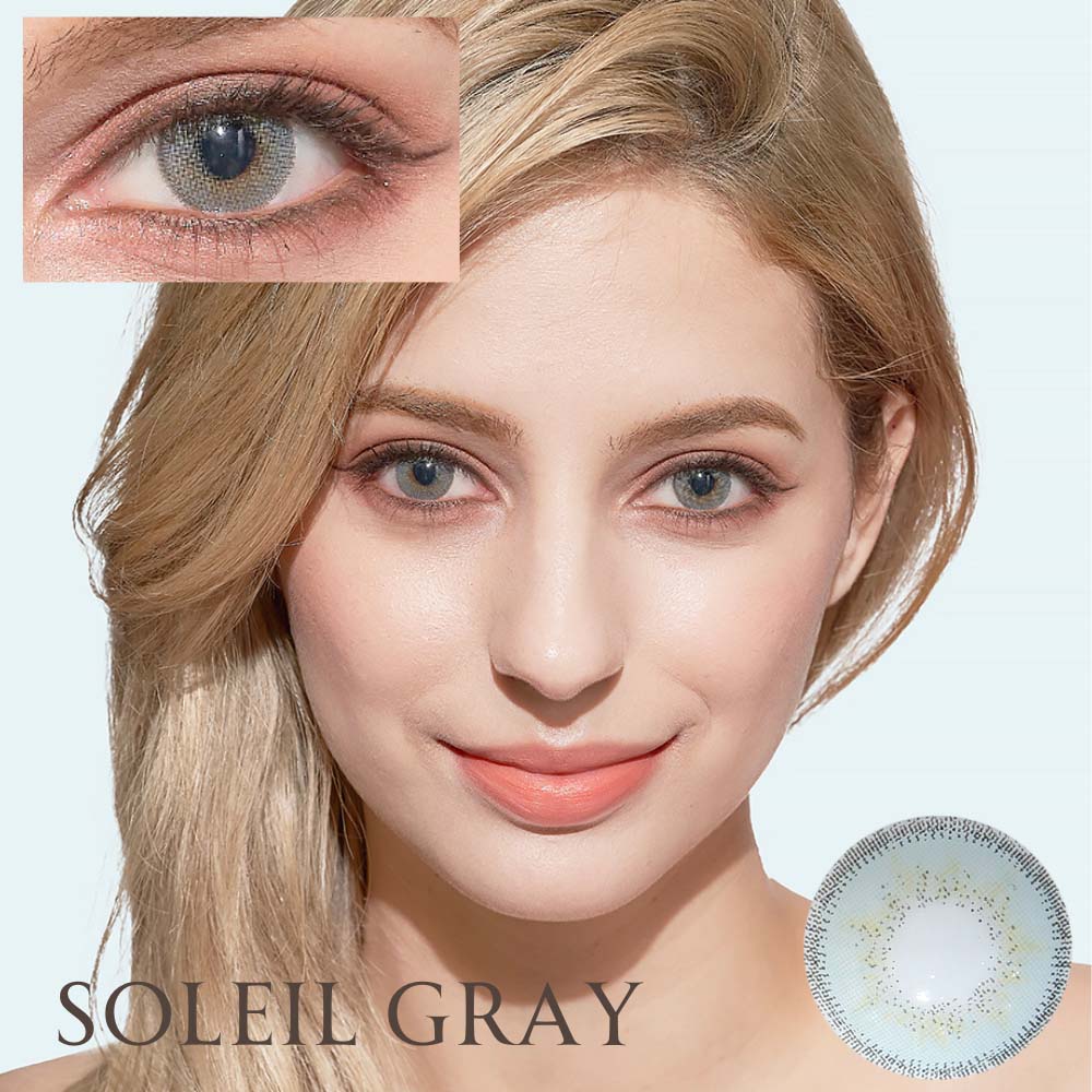 ソレイユ グレー SOLEIL GRAY｜６ヶ月～１年｜高発色なグレーカラコン～-10.00