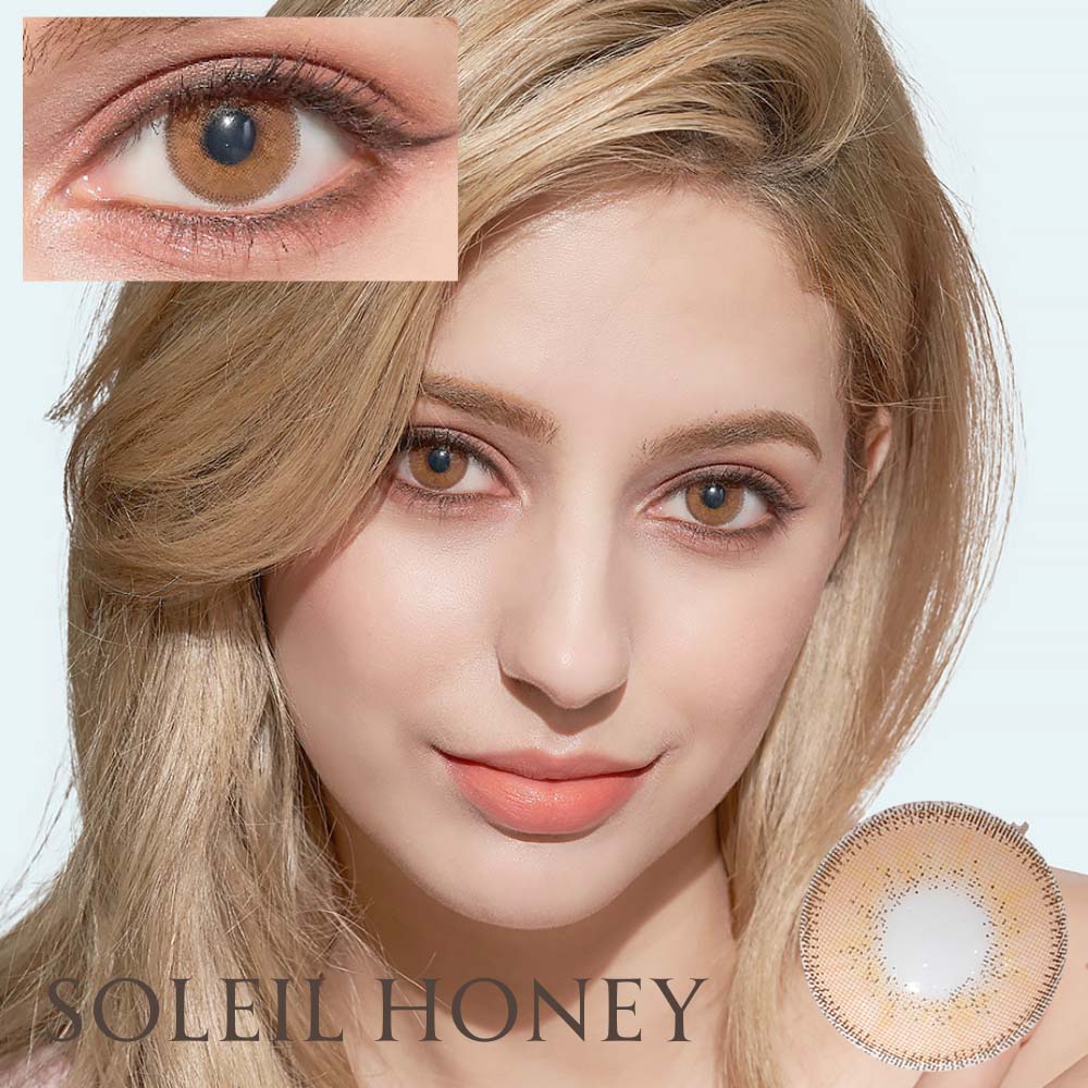 ソレイユ ハニー SOLEIL HONEY｜６ヶ月～１年｜高発色なハニーブラウンカラコン～-10.00