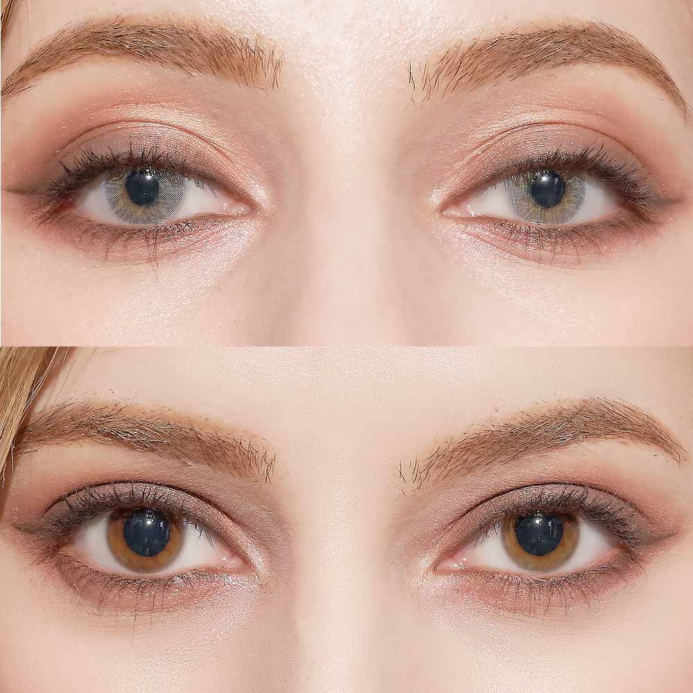 ピュアグレー PURE GRAY|6ヶ月~1年|フチなし高発色なグレーカラコン~-10.00