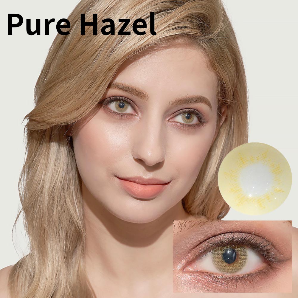 ピュアヘーゼル PURE HAZEL｜６ヶ月～１年｜フチなし高発色なヘーゼルカラコン～-10.00