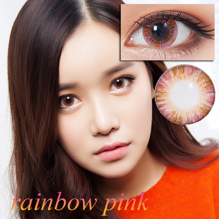 レインボー4ピンク｜1年/～－8.00/デカ目｜マルチカラー