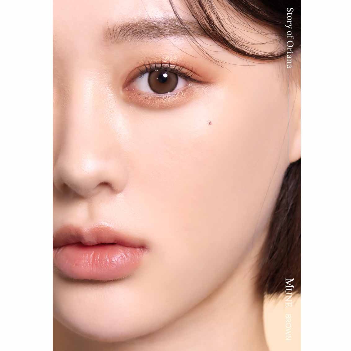 オリアナ ミューンブラウン 【1DAY/使い捨て】 ORIANA Mune BROWN アイシャカラコンI-SHA ~-8.00/10枚入