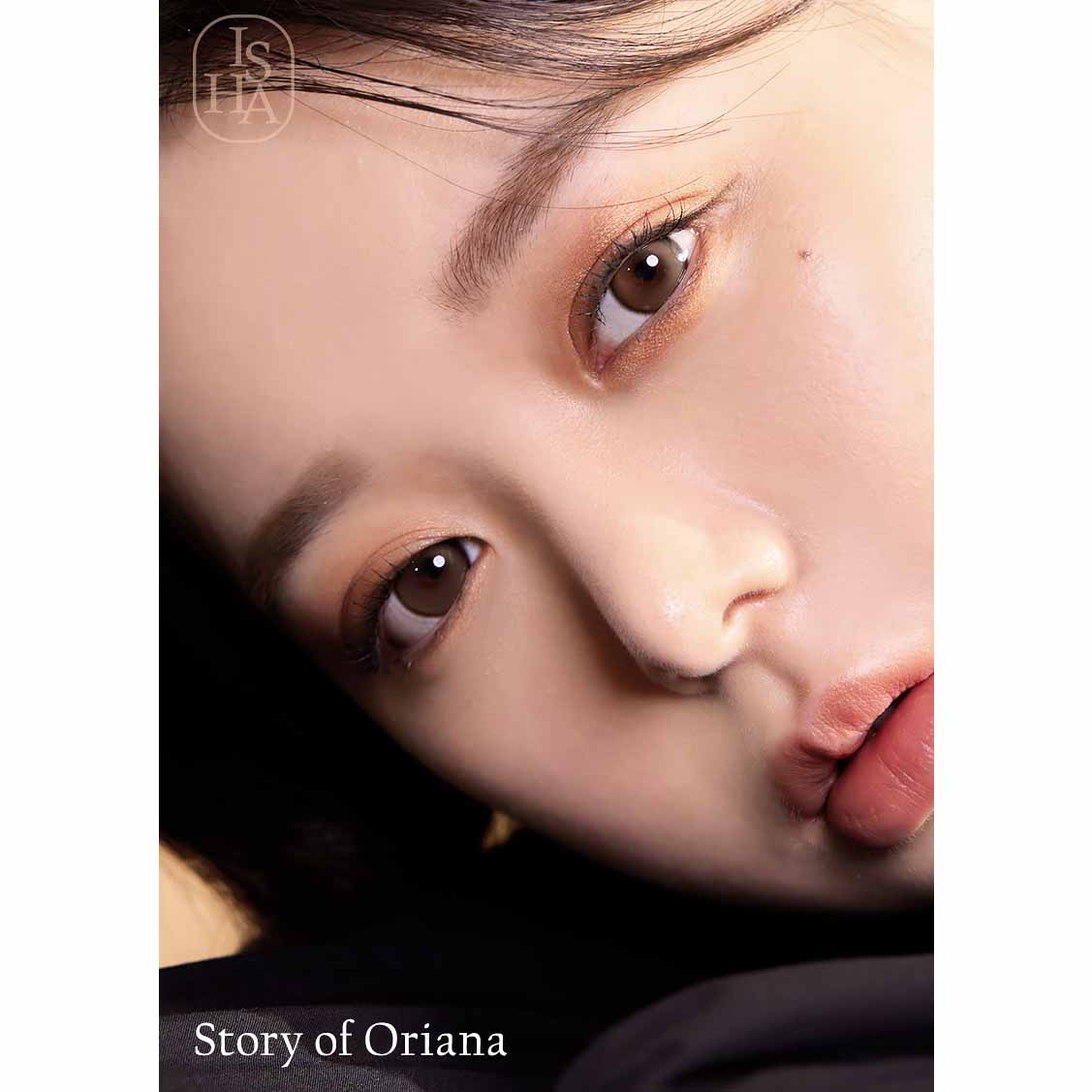 オリアナ ミューンブラウン｜6ヶ月～1年｜ORIANA Mune BROWNアイシャカラコンI-SHA ～－8.00/2枚入り