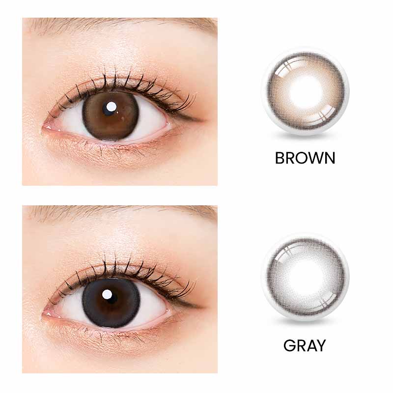 オリアナ ミューンブラウン｜6ヶ月～1年｜ORIANA Mune BROWNアイシャカラコンI-SHA ～－8.00/2枚入り