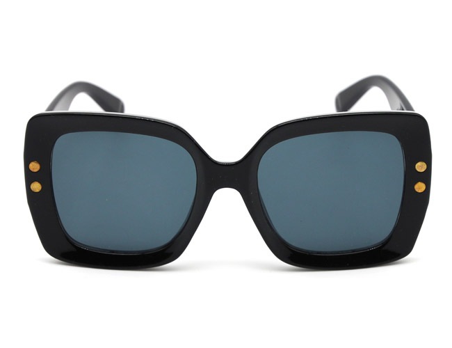 小顔スクエアサングラス｜ブラック 3901