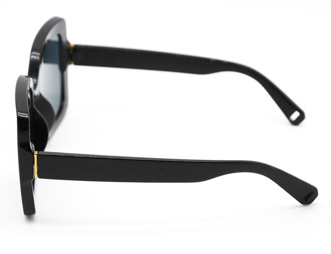 小顔スクエアサングラス｜ブラック 3901