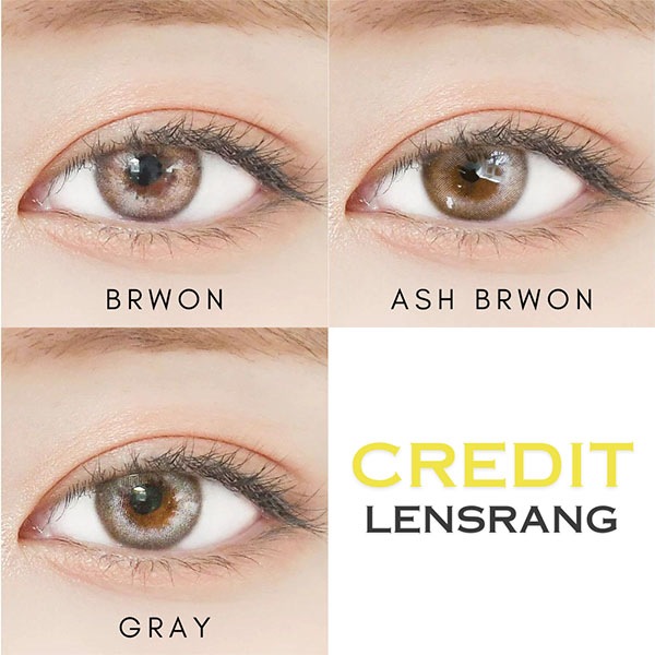 Credit Ash Brown クレジットアッシュブラウン|1ヶ月 マンスリー| lensrang レンズラン ~-10.00/2枚入