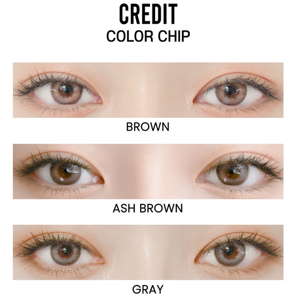 Credit Ash Brown クレジットアッシュブラウン|1ヶ月 マンスリー| lensrang レンズラン ~-10.00/2枚入