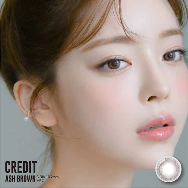 Credit Ash Brown クレジットアッシュブラウン|1ヶ月 マンスリー| lensrang レンズラン ~-10.00/2枚入