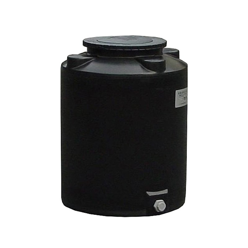 モリマーサム樹脂 円筒型タンク TF-200 容量200L ブラック