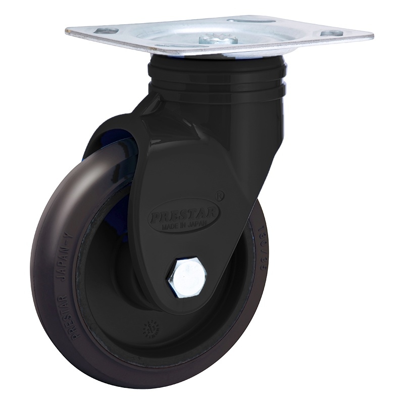 静キャリー 大用 キャスター 低騒音 130mm 自在車輪 (前輪)