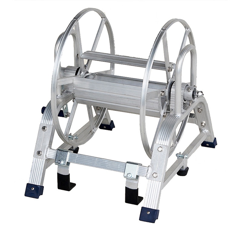 ハラックス マキ太郎 アルミ製 ホース巻取器 フック式 φ8.5mm動噴ホース100巻用 DR-100F