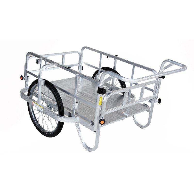 ハラックス コンパック アルミ製 折り畳み式リヤカー ショートハンドル HC-906N-SH ノーパンクタイヤ