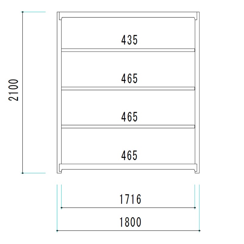 ※法人専用品※浅香工業 ME2418M05T中量棚200kg(単体) ME2418M05T スチールラック 業務用 高さ210 幅180 奥行45cm 天地 5段 単体 軽中量
