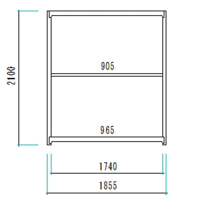 (単体)中量スチールラックAMBL型300kgボルトレス/AMBL76S6S 6段単体/●高さ(約)2100X巾1800X奥行480mm 法人限定(単体)中量スチールラックAMBL型300kgボルトレス AMBL44L3S