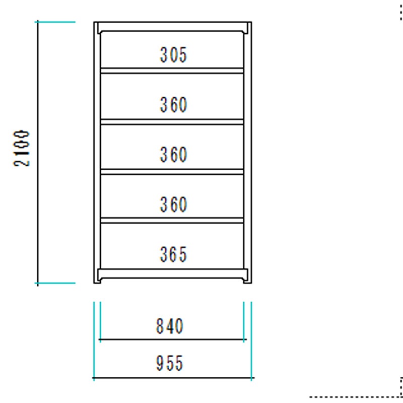 スチールラック 業務用 高さ210 幅90 奥行70cm 天地 6段 単体 中量