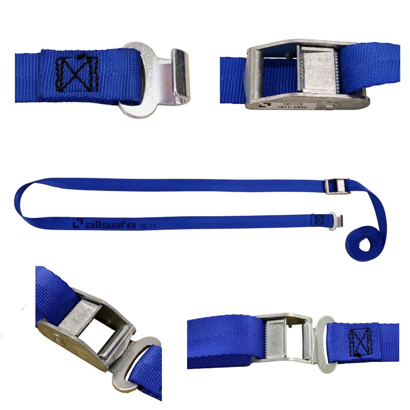 オールセーフ カムバックル式ラウンドベルト フラットフック 5M