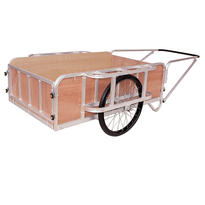 ハラックス 輪太郎 アルミ製 大型リヤカー 強力型 5号タイプ 合板パネル付 BS-5000NG ノーパンクタイヤ