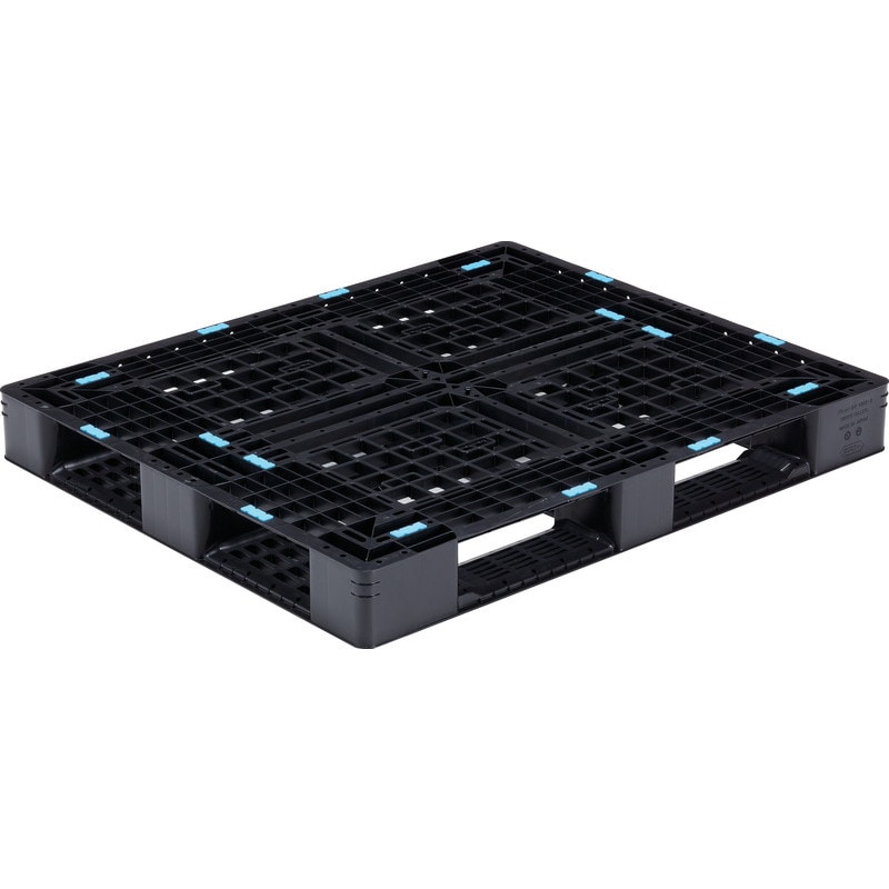 三甲 サンコー プラスチックパレット4方差し片面使用型 D4-1012-8 ブラック