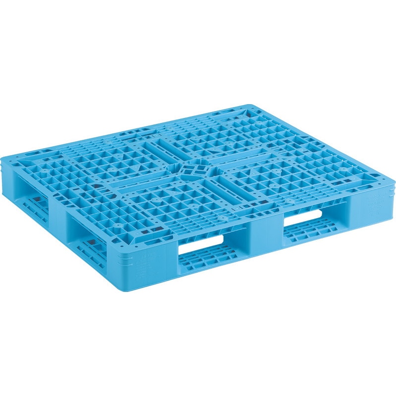 三甲 サンコー プラスチックパレット4方差し片面使用型 D4-1012-9 ライトブルー