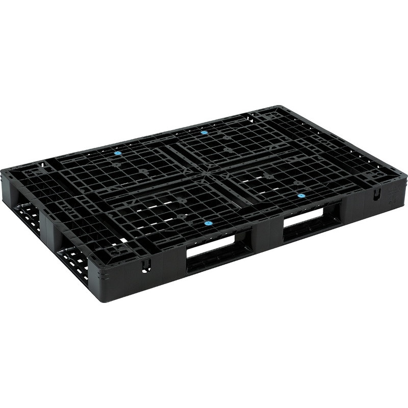 三甲 サンコー プラスチックパレット4方差し片面使用型 D4-1016 ブラック