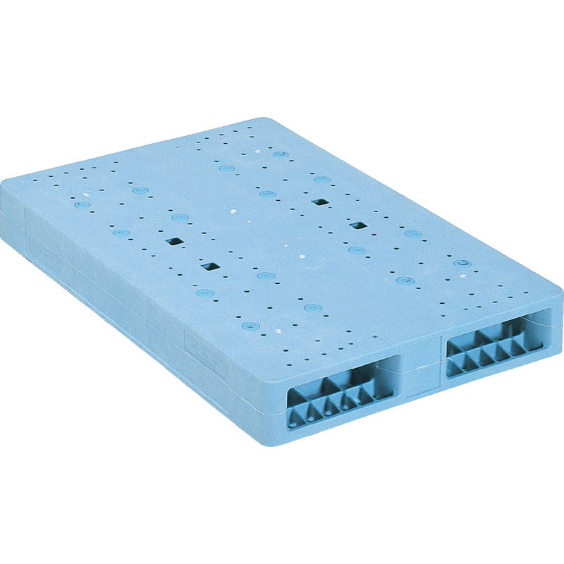 三甲 サンコー プラスチックパレット2方差し両面使用型 R2-068100F ライトブルー